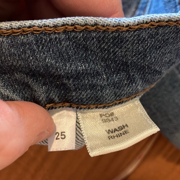 Reformation flattering front seam pocketless stretch skinny jeans - medium wash - Picture 7 of 8